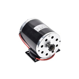 Electric Motor with Base 500 Watt 36 Volt DC ZY1020 for Mini Bikes Minimoto ATV or Scooter Go-Kart Replace MY1020 11 Teeth Sprocket #25 by AlfaWheels