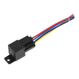 A ABSOPRO DC 48V 40A SPDT Car Relay 5 Pins 5 Wires with Wiring Harness Socket Plug