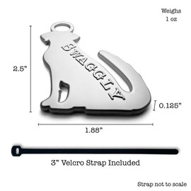 Swaggly Labrador Shaped Gray Dog Poop Bag Holder, Durable Doggy Bag Holder for Poop Bags, Convenient Dog Waste Bag Holder, Perfect Poop Bags Holder for Dogs!