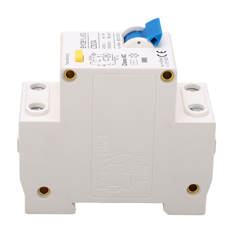 Circuit Breaker 1P+N 50A 230V AC MCB Leakage Protection Switch