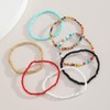 Jumwrit Colorful Beaded Bracelets for Women Bohemian Stackable Stretch Bracelets