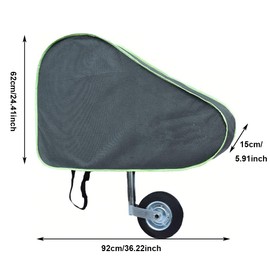 Trailer Hitch Cover, TOTMOX 4 Ply Tow Bar Cover Nonwoven Fabric for Motorhome, Caravan, Grey, Dustproof, 92 x 62 x 15 cm