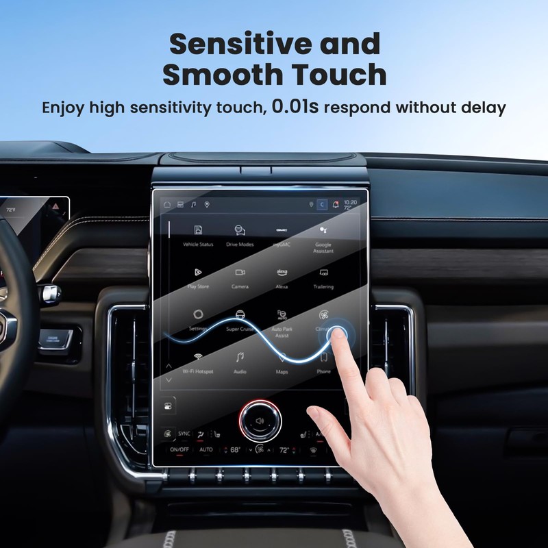 Canvcle 3PCS Screen Protector for 2025 2026 GMC Yukon 16.8