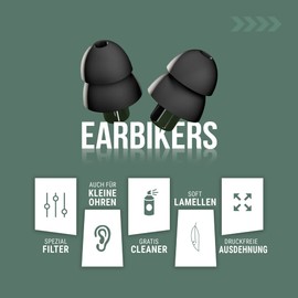 SonicShop EarBikers Motorcycle Racing Touring Ear Plugs Reusable Touring Plugs for Safe Driving Traffic Hearing Protection for Motorcycling Wind Protection