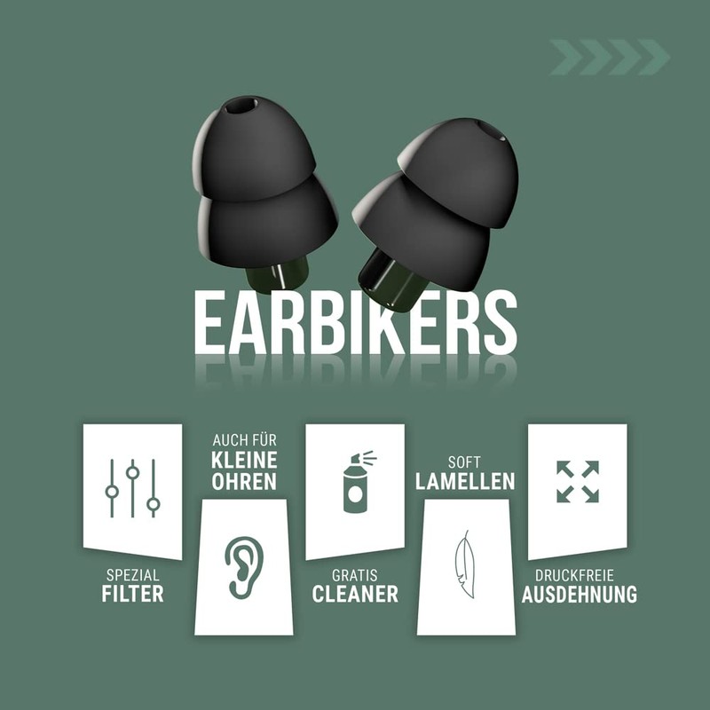 SonicShop EarBikers Motorcycle Racing Touring Ear Plugs Reusable Touring Plugs