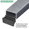 M METERXITY 50-Pack Tubing End Caps, 1 x 1/2 Inch