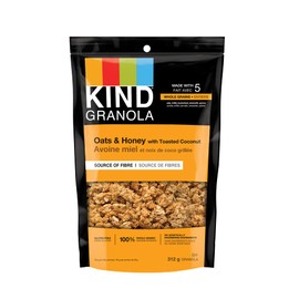 KIND Healthy Grains Clusters, Oats and Honey with Toasted Coconut Granola, Gluten Free, 312 Gram Bag
