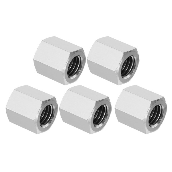 PATIKIL 1/2"-13 UNC 304 Stainless Steel Hex Coupling Nuts, 5
