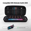 Gkstly Tasche für 2025 Switch 2-Konsole, Schützende Hartschalen-Tragetasche mit 10