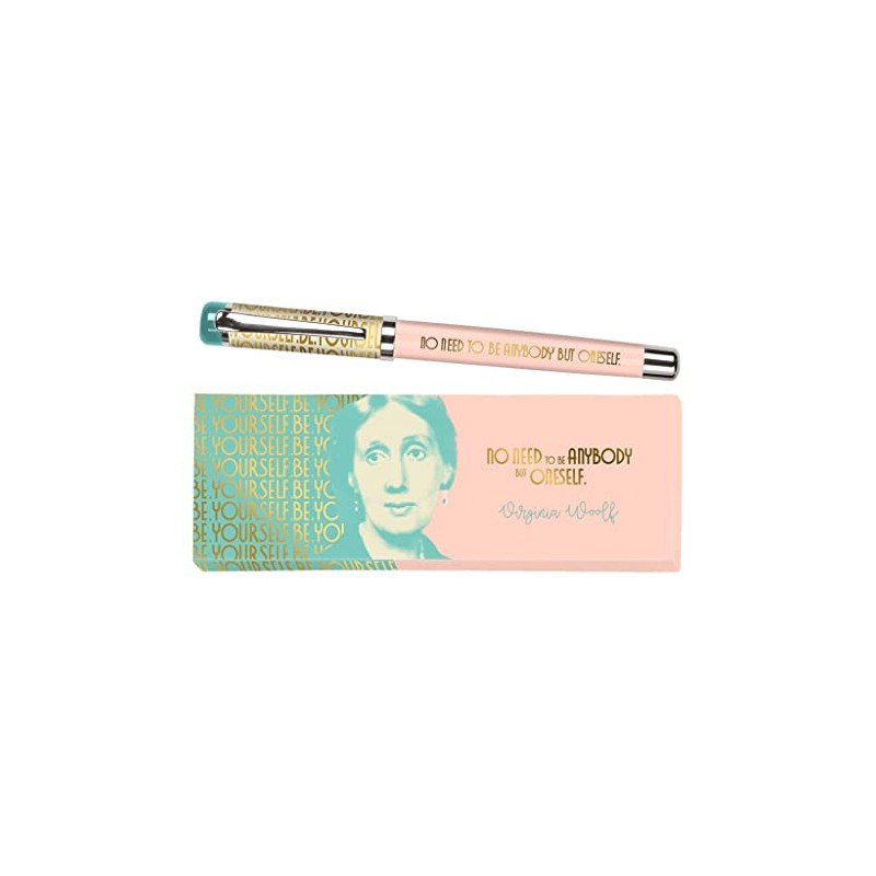 moses. libri_x Virginia Woolf Rollerball Pen Metal Ink Pen with
