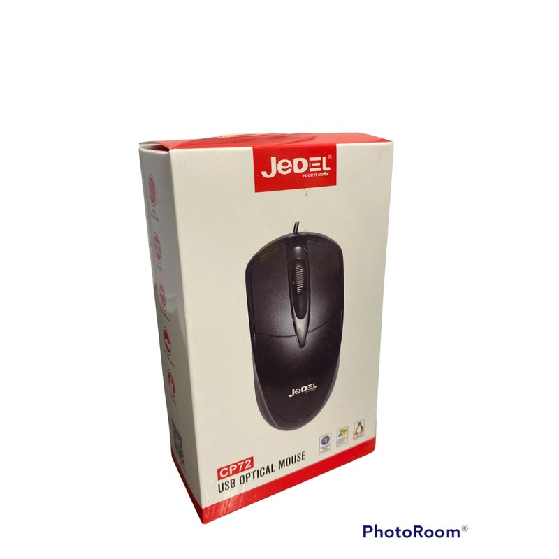 Jedel CP72 USB Optical Mouse, 1600 DPI Precision Sensor, Ergonomic