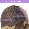CHRHN Ombre Brown Mixed Blonde Wig for Women, 26 Inch
