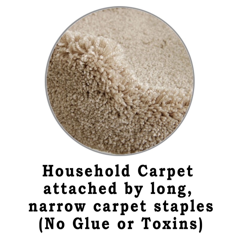 CozyCatFurniture Triangle Cat Scratcher with Carpet and Sisal Rope Scratching
