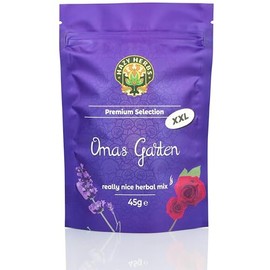 HAZY HERBS Premium Selection Herbal Tea Mix "Grandma's Garden" - 100% Natural Herb Mix - XXL Pack 45g Fine Mix