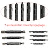Metric Thread Plug Gauge Kit, TBVECHI 7 Pcs Metric Thread