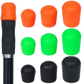 OROOTL Fishing Rod Butt Cushion, Fishing Rod Seat Cushions Silicone Fishing Rod Butt End Cap Fishing Rod Protector Fishing Pole Holder Fishing Accessories L/M/S