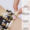 Frgofl 6Pcs Surfer Heishi Friendship Bracelets Set Stackable Stretch Clay