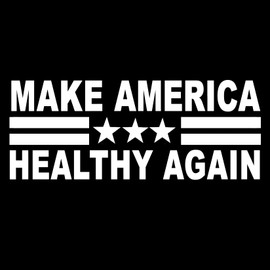 Make America Healthy Again Kennedy Trump 2024 President Election Sticker Decal Notebook Car Laptop 5.5"x4" (White)