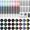 WINSDART Steel Tip Darts 12 Pack Set with Nonslip Iron