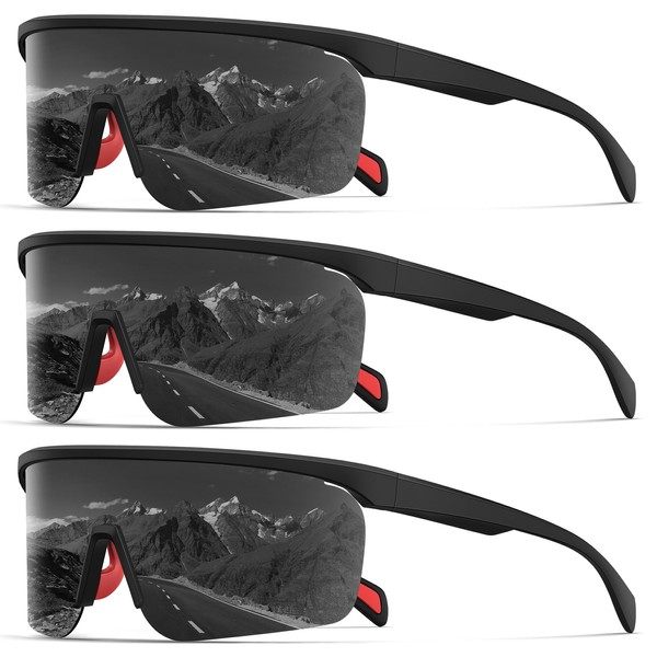 KALIYADI Mens Polarized-Sunglasses Sport Sunglasses: Running Sunglasses Men Women UV400