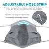 MSAAEX Grey Disposable Face Mask 4-Ply Protection Masks Prevent Dust,