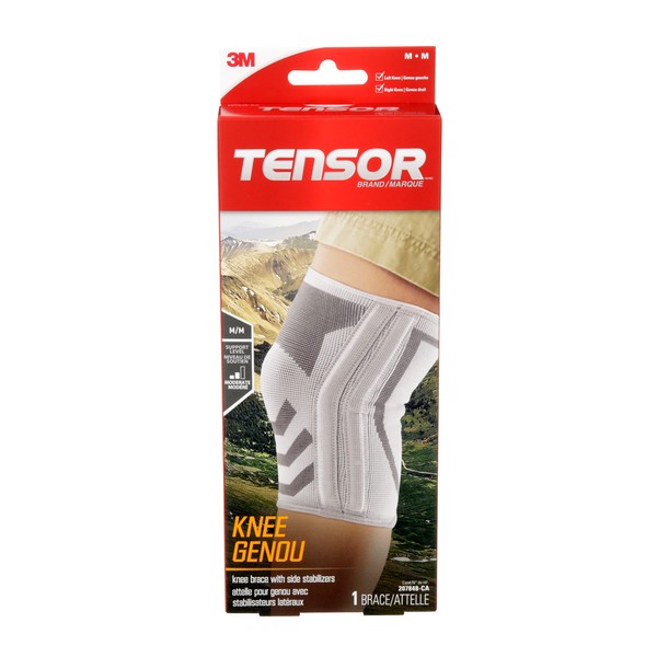 Tensor Knee Brace with Side Stabilizers, M