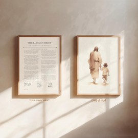 ESSEN Life Christian Wall Art Set of 6, Jesus Wall Decor, Bible Stories Scripture Wall Art, Christian Wall Decor, Christian Home Decor, Christian Gifts for Women (11"x14" UNFRAMED)