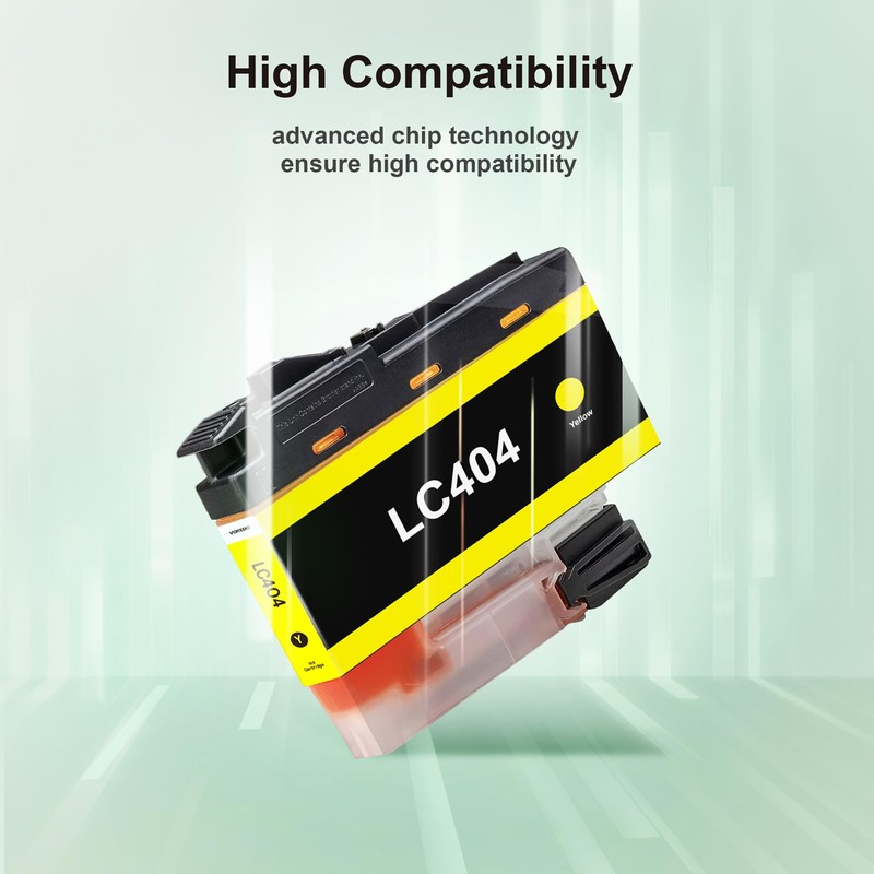 VOREDO LC404 Ink Cartridges Compatible Replacement MFC-J1205W Ink Cartridges LC-404