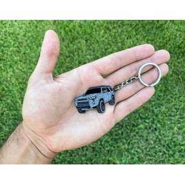 FOUR WHEEL BEAST 4Runner Accessories - Keychain 4 runner key chain key fob cover - 3rd 4th 5th gen mods car accessories trd 4 runner (Silver)