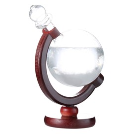 Weather Glass, Practical Weather Predicting Storm Glass Home Weather Station, Storm Glass Weather Station for Home for Office(Mahogany)