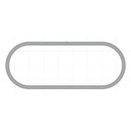 Lionel FasTrack O Scale Oval Train Track Layout 40" X 50" - 52" X 112" Pick Size (40"X100")