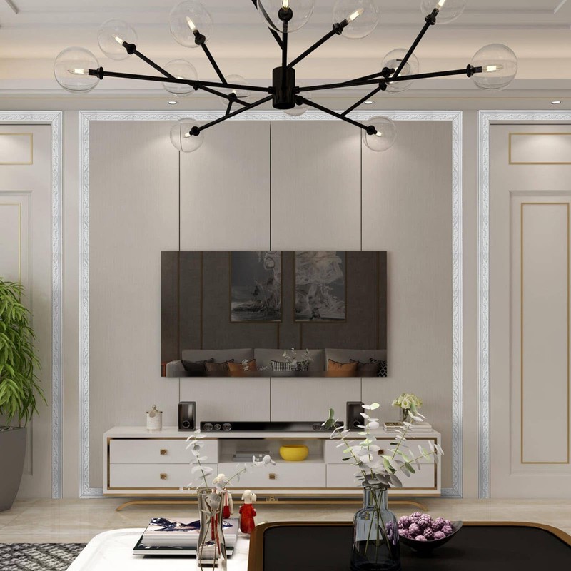 WADILE 90"x 3.1" Crown Molding Peel and Stick, Flexible Wallpaper