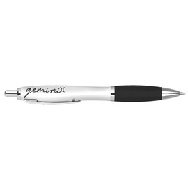 DV DESIGN 1 x Gemini Black Pen - Twins Star Sign Zodiac Horoscope Astrology Stationary School Equipment Teacher Friend Birthday Men Women #80936