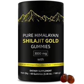 Shilajit Gummies | UltimaPeak Pure Himalayan Shilajit for Men | Lab Tested I No Added Sugar | Ashwagandha, Gokshura | Fulvic Acid & 85+ Trace Minerals for Men, Women | Non-GMO | 60 Gummy