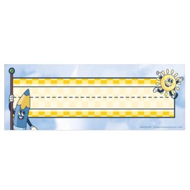 Eureka 843246 S'Cool Era Tented Student Nameplates for Classrooms and Desks, 9.5" x 6.5", Multicolor, 36 Pieces