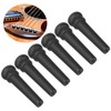 6pcs Ebony Acoustic Guitar Pins Pegs Guitar Parts Replacement Tool