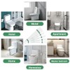 Germiwipe 500Pcs Sanitized Toilet Seat Band,Hotel Essentials, Printed Toilet Strips