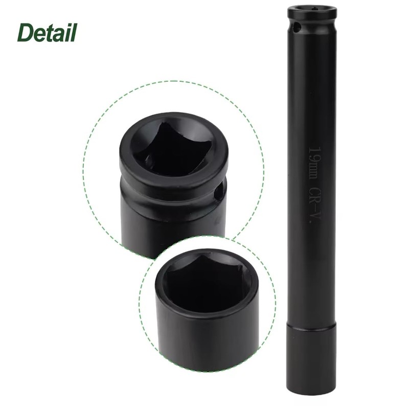 COSMOSFACTORY Long Deep Socket, 0.9 inches (24 mm), Total Length