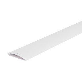 DALIX PVC Vertical Blind Replacement Slats Curved Smooth White 82.5 x 3.5 (10-Pack)