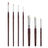 Kolinsky Sable Miniature Brushes, Drybrushes for Miniature Set, 7 Pieces,
