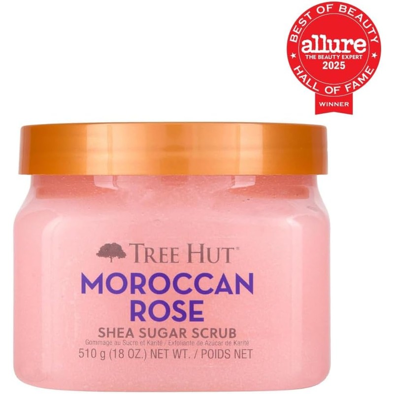 TREE HUT, Moroccan Rose Shea Sugar Scrub, Exfoliante Corporal de