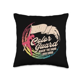 Funny Color Guard Apparel For Women Teens Colorguard Gift Throw Pillow
