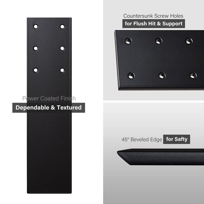 Yampos 10" Countertop Support Brackets (4 pcs) for Granite, Heavy