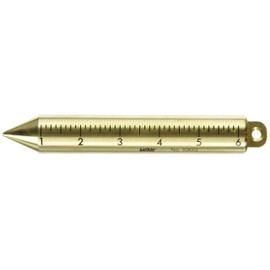 Crescent Lufkin 20 oz. Inage Solid Brass Cylindrical SAE/Metric Plumb Bob - 590GMEN , Black