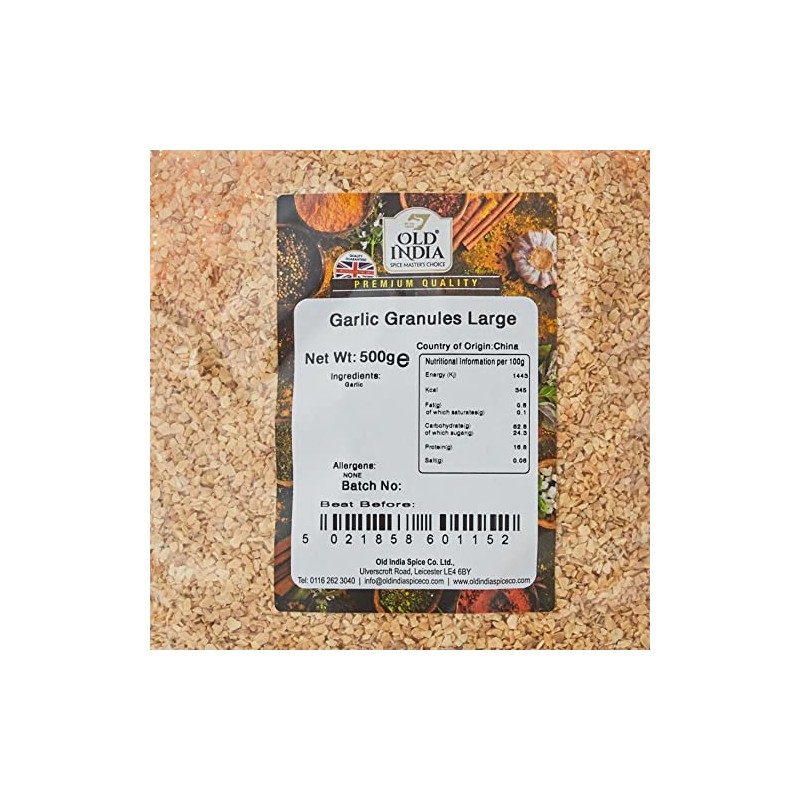Old India Garlic Granules Large 500g