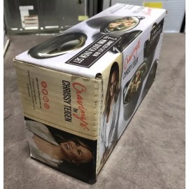 Cravings by Chrissy Teigen Enamel Cast Iron Mini Dutch Ovens, Set of 2, Grey