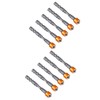 10pcs PH2 Hex Shank Magnetic Drywall Screwdriver Bits for Plasterboard