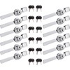 12Pack Display Case Lock Showcase for Sliding Glass Door, Lock