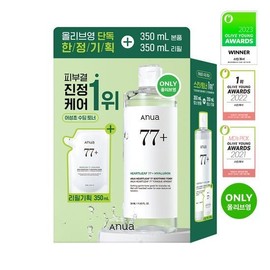 [Large Capacity Plan] Anua Eoseongcho 77 Soothing Toner 350ml Plan (+350ml Refill Pack) / 아누아 어성초 77 수딩 토너 350ml 기획 (+350ml 리필팩)