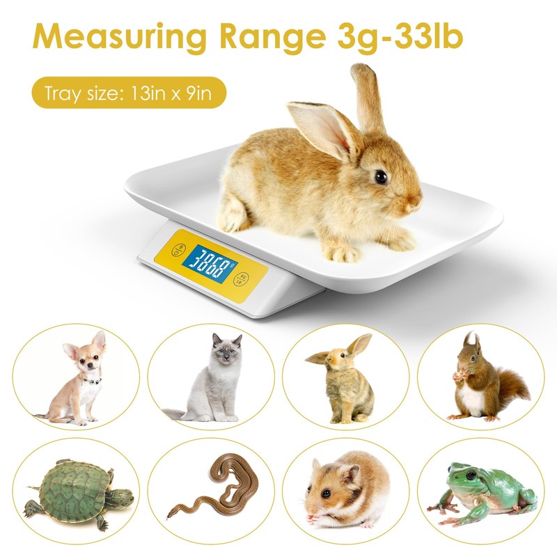 MINDPET-MED Puppy Scale for Whelping Dogs, Capacity up to 33lbs,